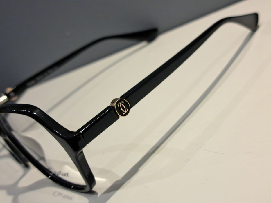 CARTIER damskie nowe czarne oprawki okulary korekcyjne
