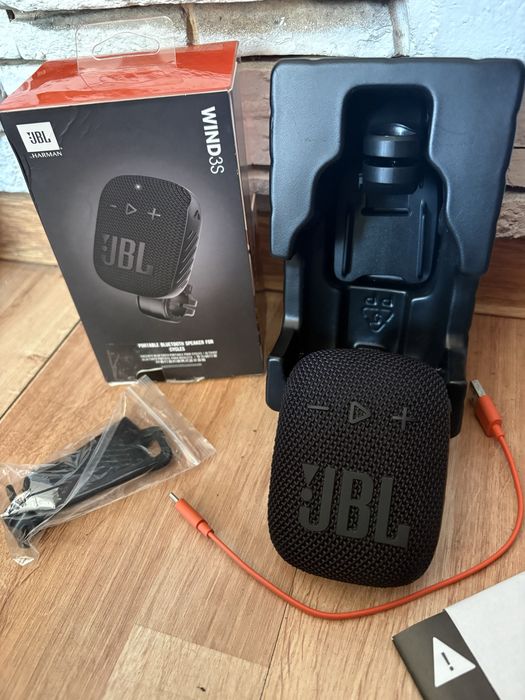 JBL Wind 3S – przenośny głośnik Bluetooth, IP67, uchwyt rowerowy