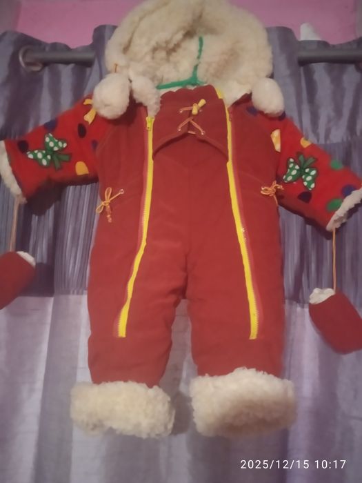 Продам недорого комбез на овчині 80р