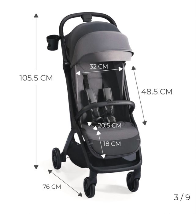 Carrinho bebe Kinderkraft Nubi 2 pouco uso