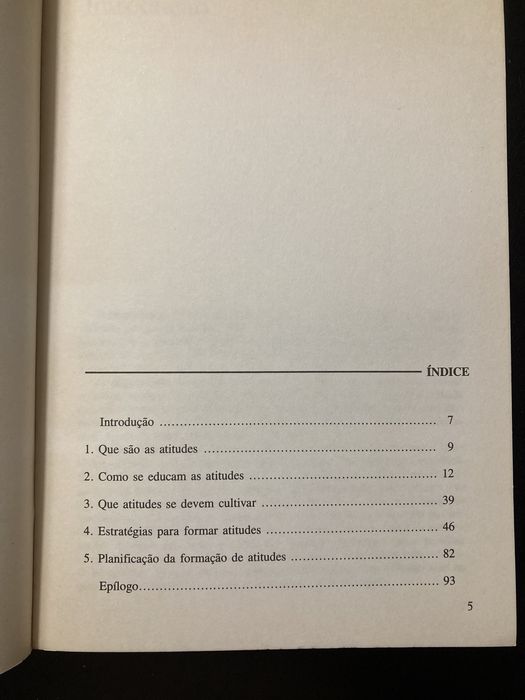 Livro Como Educar as Atitudes, de José António Alcántara (Anos 90)
