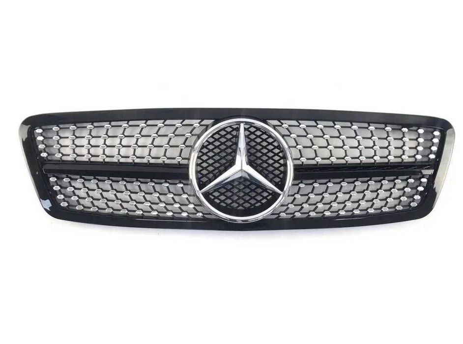 Решетка рад. AMG ст.SL BLACK Chrome Full BLACK Full CHROME Mercedes-Benz C-Class W203 00-07год.