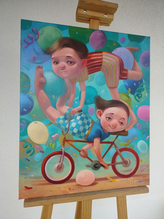 Bracia Confetti duży piękny barwny Adamska