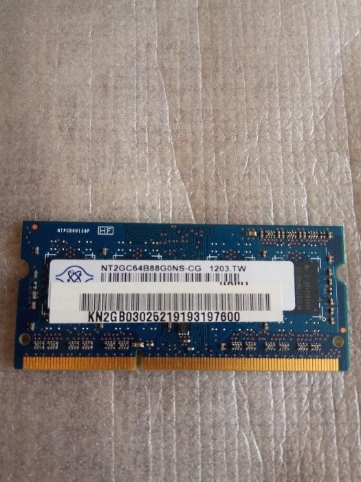 Память Nanya DDR3 Sodimm 2gb