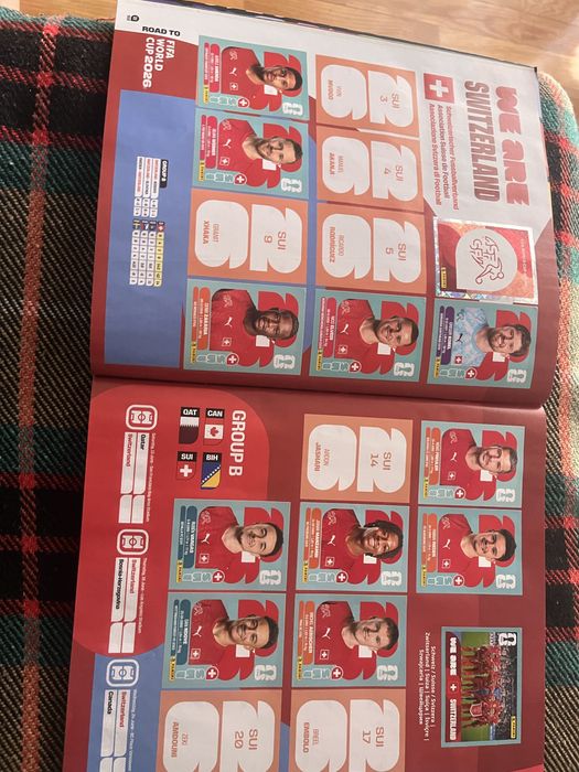 Coleção de cromos mundial 2026 panini incompleta