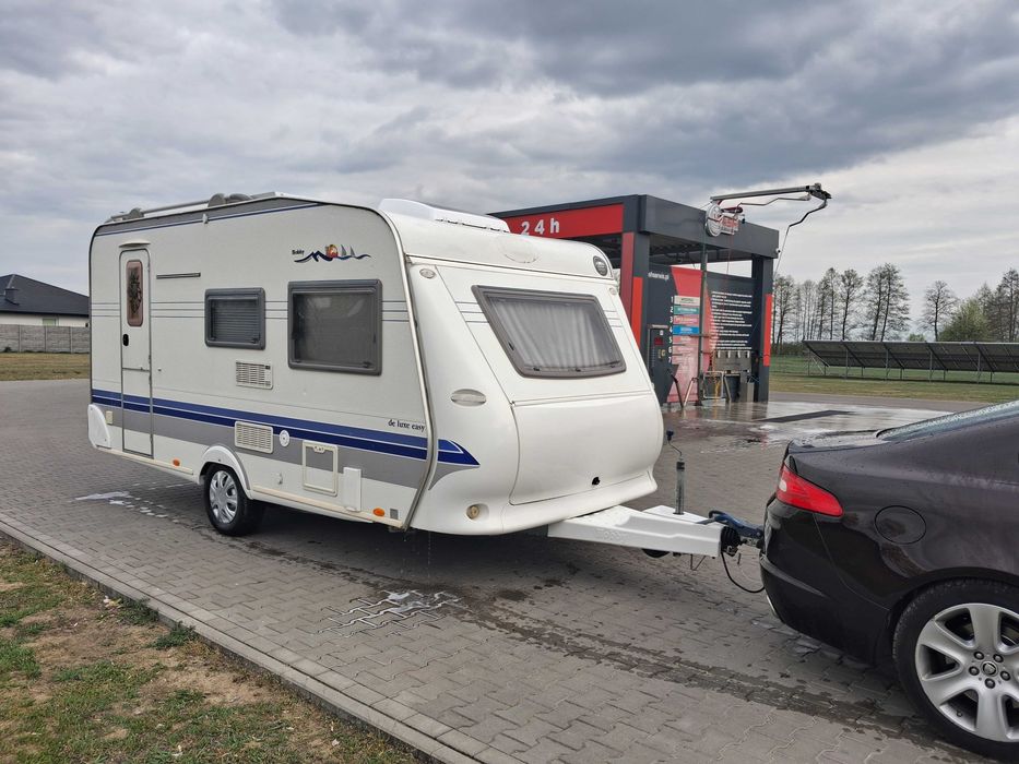 Przyczepa kempingowa hobby 440 2006r stan BDB prywatnie off-grid dmc 1200