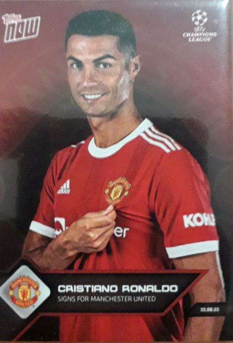 Carta topps de Cristiano Ronaldo