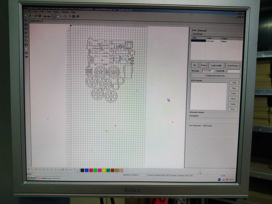 Laser CO2 CNC Goldenlaser