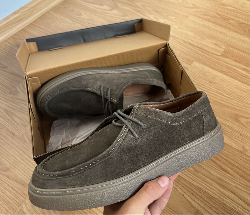 Off The Hook London Els Suede Military Green