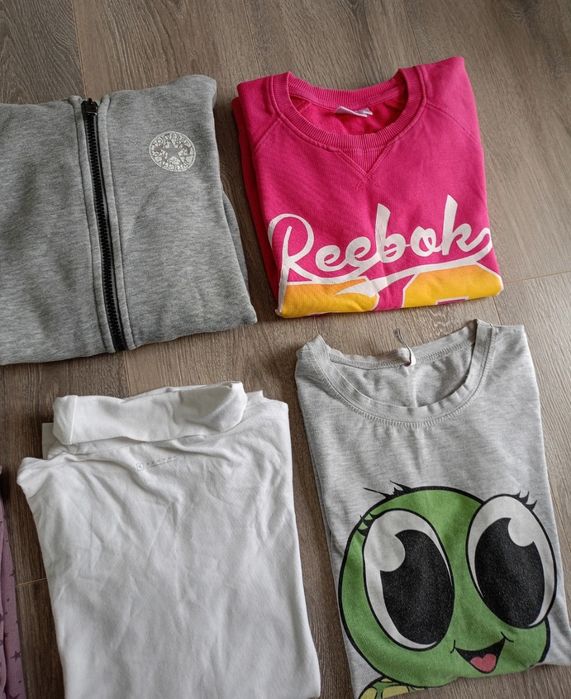 Zestaw ubrań dziewczęcych komplet 6 sztuk bluzy