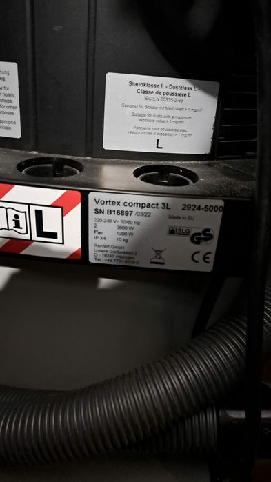 Aspirador da refent vortex 3L