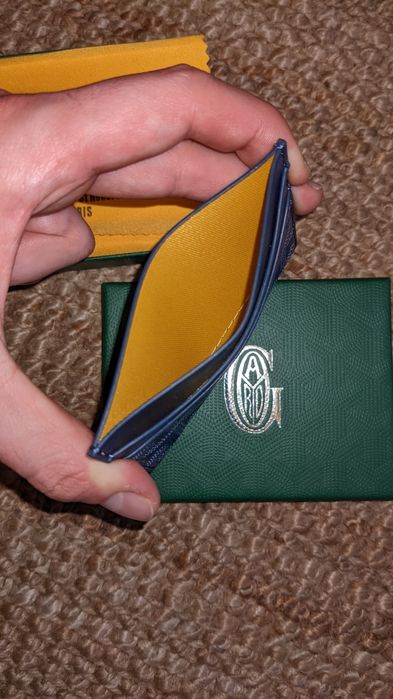 Portfel card holder Goyard w kolorze navy blue