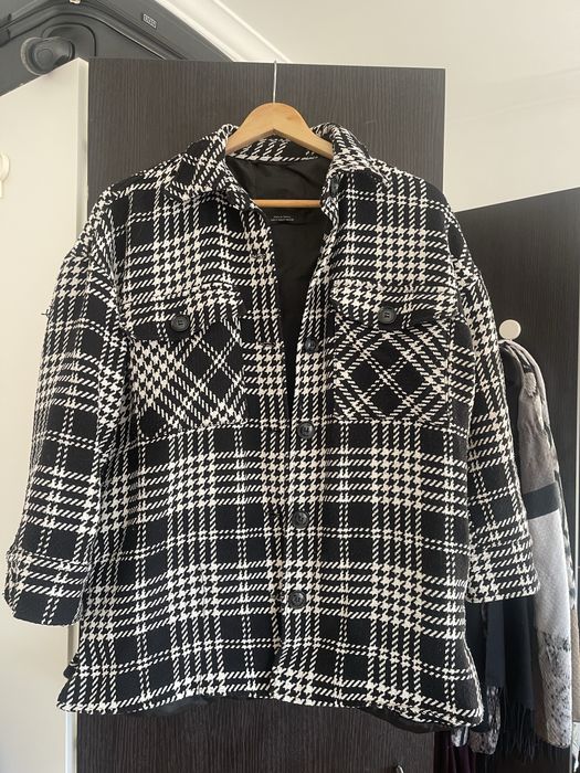Casaco estilo camisa com padrão