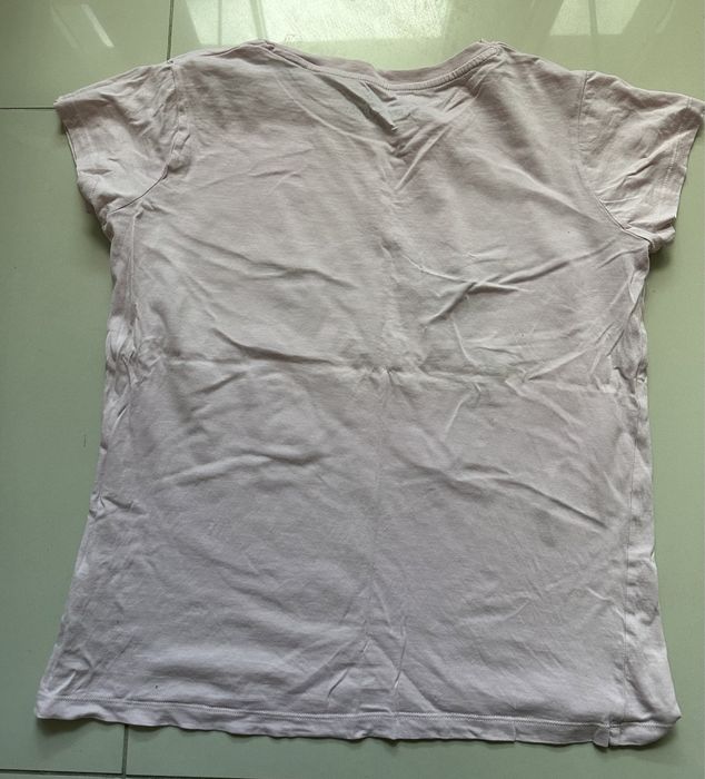 Koszulka tshirt rozmiar L pudrowy Róż różowa krótki rękaw