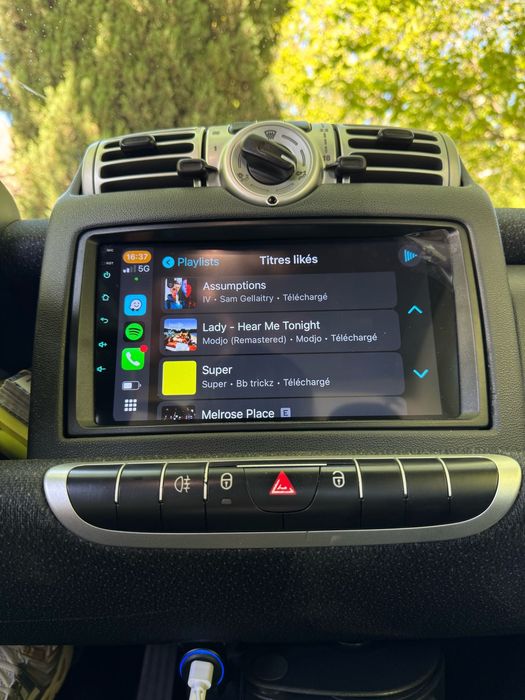 Rádio Android 14 com GPS Smart Fortwo W451 (Artigo Novo)
