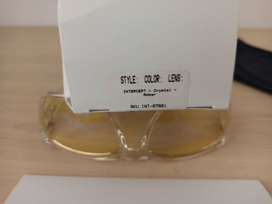 Gunnar Intercept Crystal Ambar óculos proteção computador