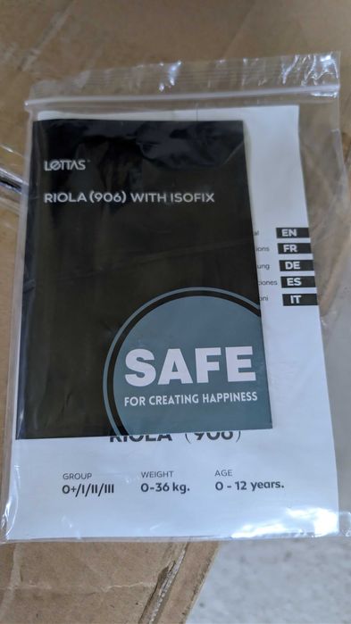Lottas fotelik samochodowy z ISOFIX 0-36kg