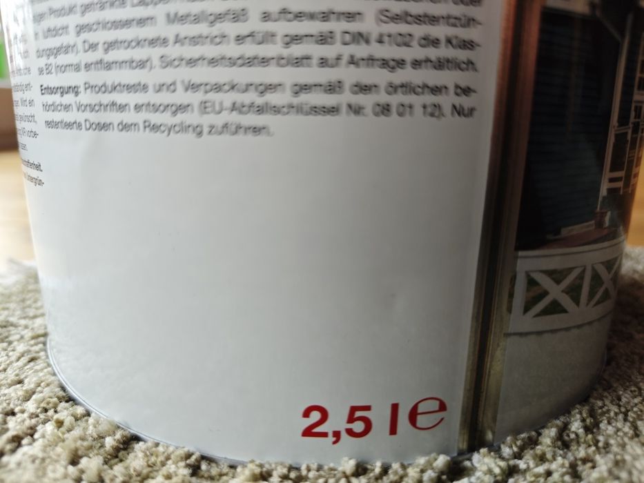 Osmo Olej Kryjący Zewnętrzny 2703 Ciemny Szary 2,5 l – NOWY