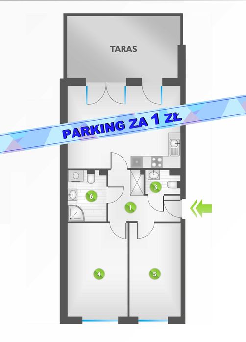 Mieszkanie trzypokojowe, Poznań Piątkowo, rynek pierwotny