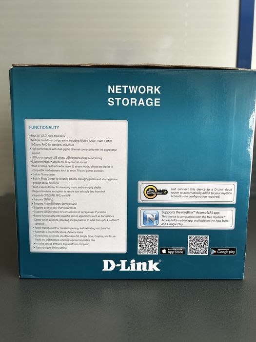 NAS D-Link DNS-340L ShareCenter | 4-Bay | Media Server & Backup Cloud