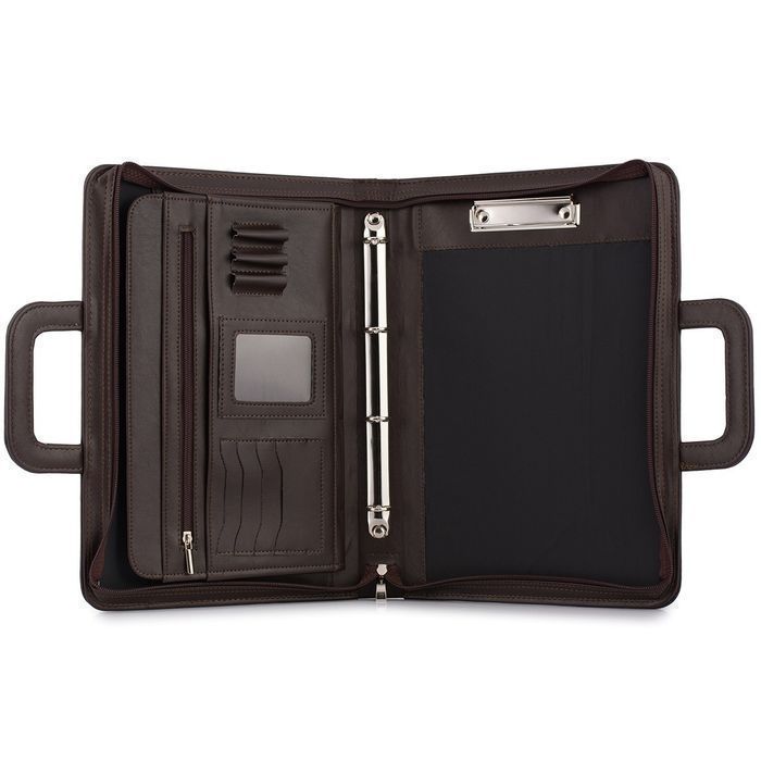 Biwuar neseser aktówka teczka organizer handlowca stylowa brązowa I67