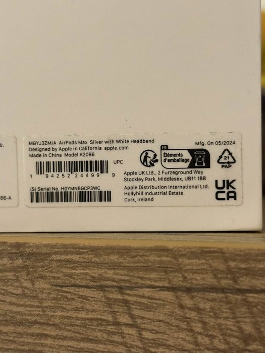 APPLE airpods max białe