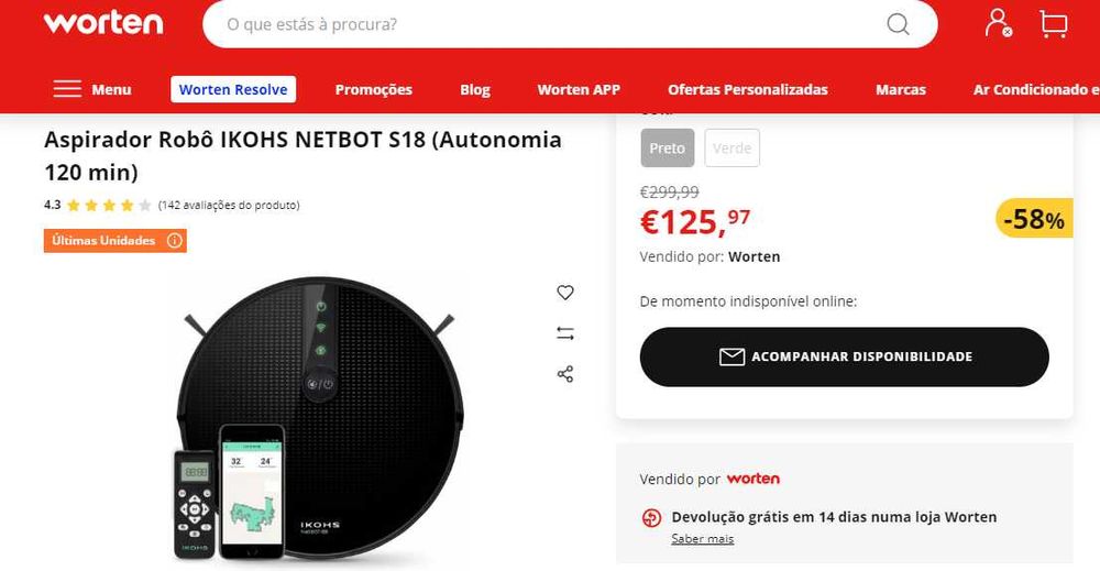 Aspirador Robo Create s18