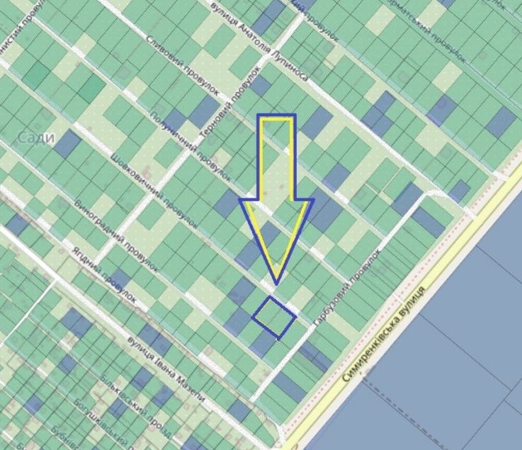 Продаж двох суміжних земельних ділянок в районі Сади