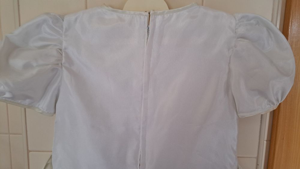 Vestido cetim cerimónia menina