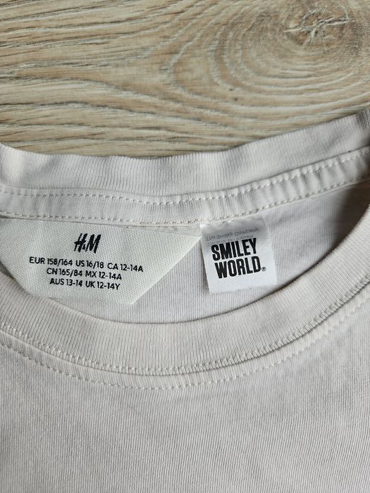 H&M t-shirt oversize z nadrukiem r.164cm (12lat)