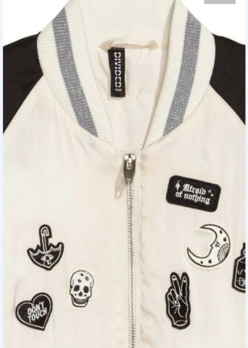 Крутейший бомбер с нашивками, H&M, 40 евро раз, наш м-л, новый