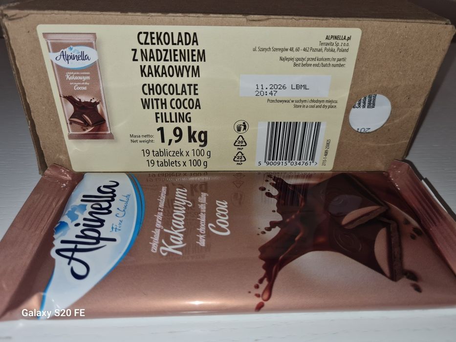 СОЛОДОЩІ  Шоколад Alpinella Cocoa