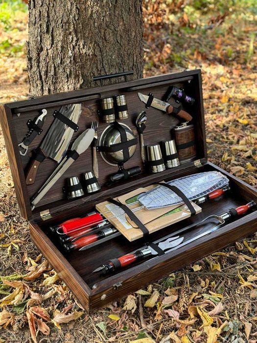 Подарунковий набір шампурів у кейсі Шампура на подарунок Набор