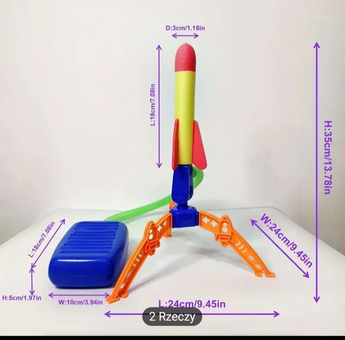 Zabawka latająca rakieta samolot dla chłopca chłopców