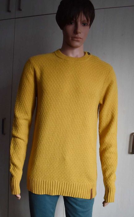 Sweter wełniany L wełna 80% ciepły Frederik Anderson wygodny elegancki