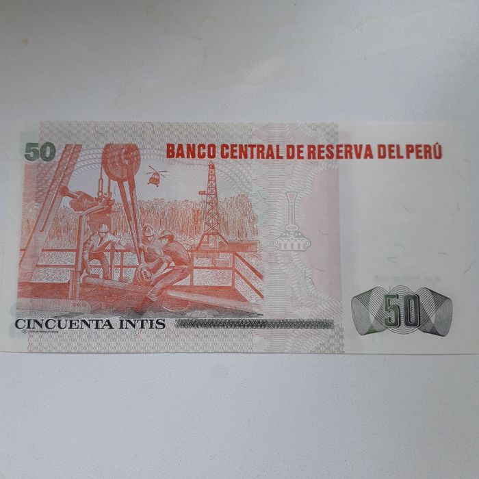 Нумизматика купюра 50 инти