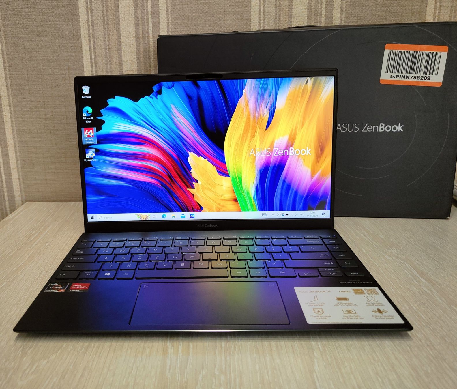 Asus Zenbook 14" FHD IPS, Ryzen 5 5500U, 8Gb DDR4, 512Gb SSD: 19 999 ...