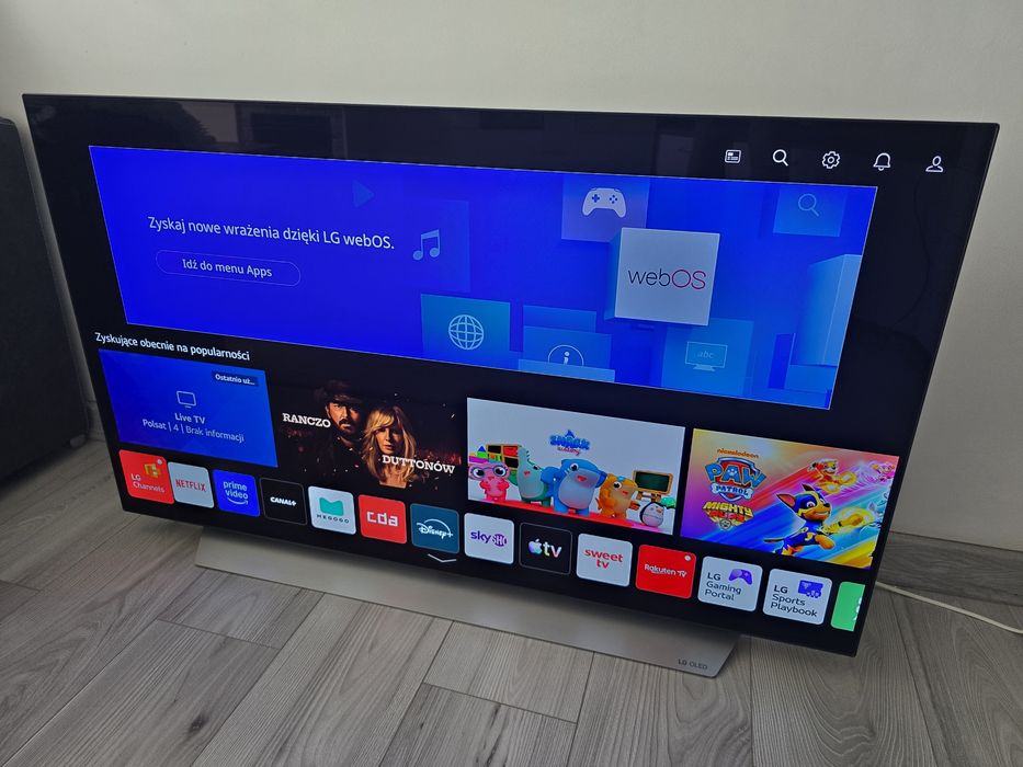 LG 48" OLED 120Hz α9 Gen4 AI SmartTV 4K UHD WebOS HDR 10 OLED Motion Pro Tanio!