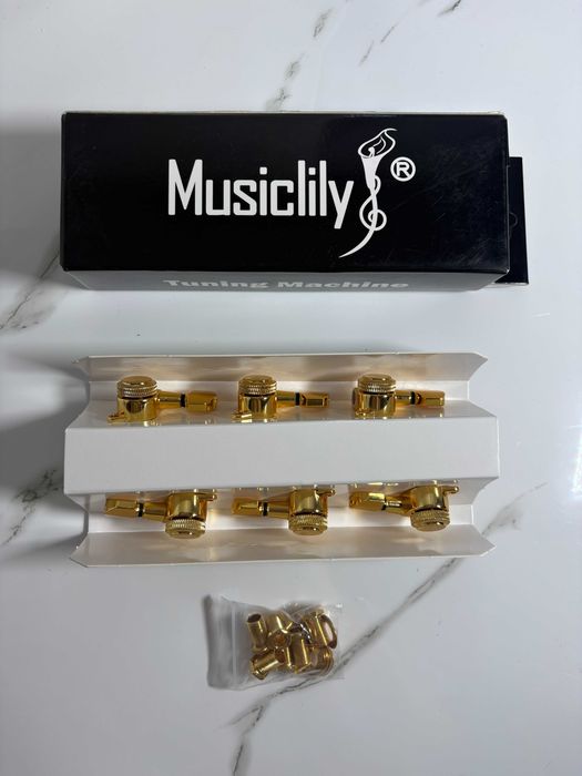 Złote klucze blokowane do gitary  Musiclily