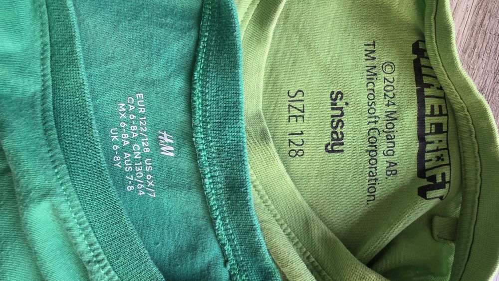 bluzka na krótki rękaw 122 / 128