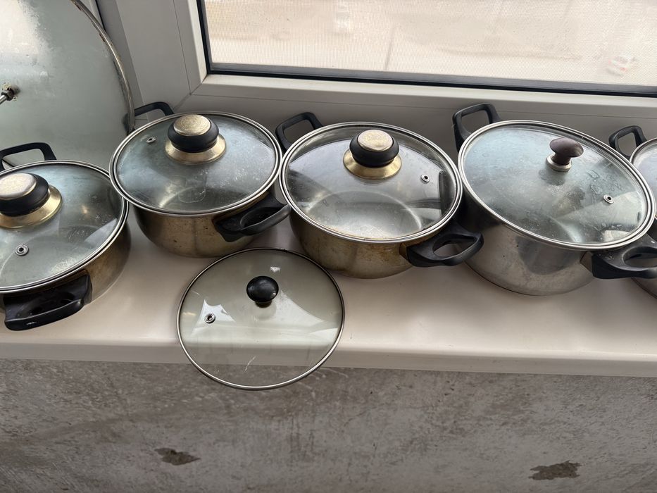 Набор кастрюль 7 кастрюль и 9 крышек