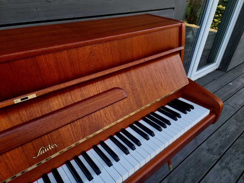 Pianino SAUTER 101cm RENNER 1960r moderator BRĄZOWY MATOWY
