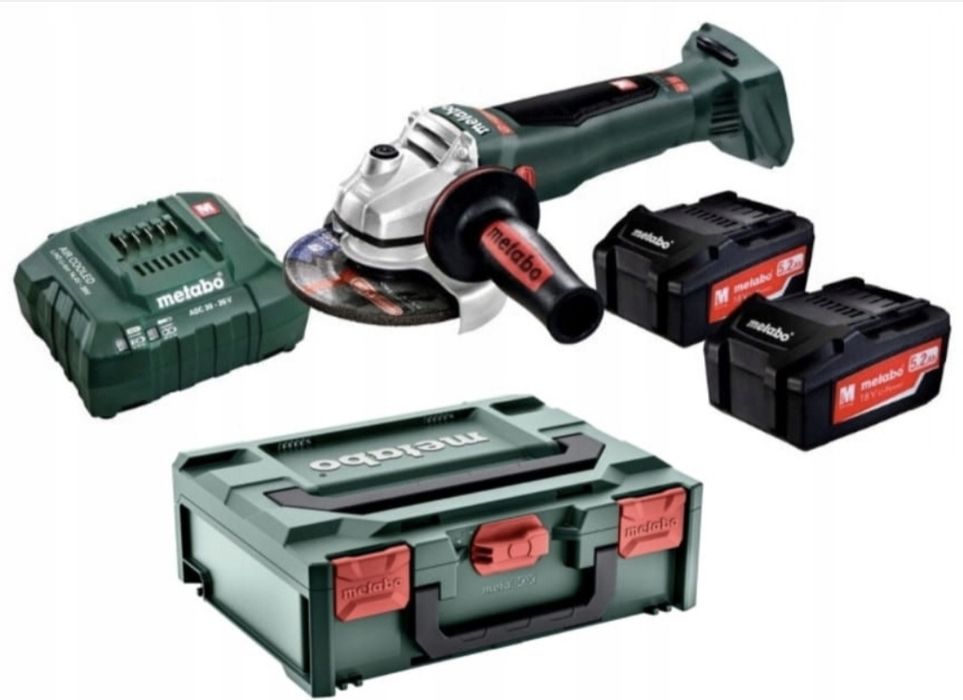 Zestaw Metabo W 18 L BL 9-125 Quick Szlifierka W Walizce