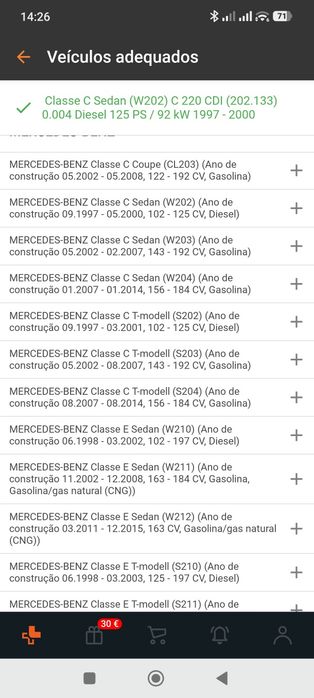 Mercedes sensor óleo w202 w 203 w204 w204