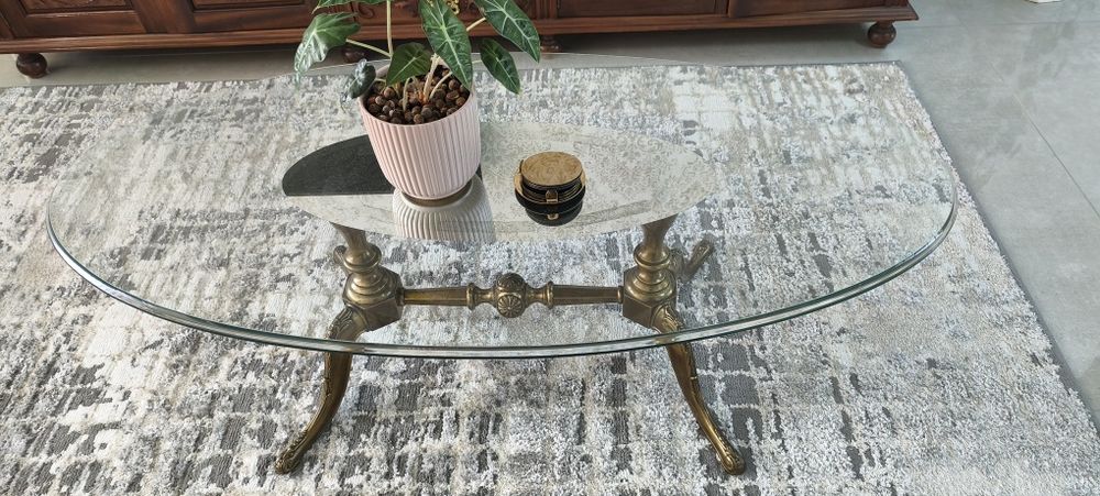 Mesa de centro em vidro