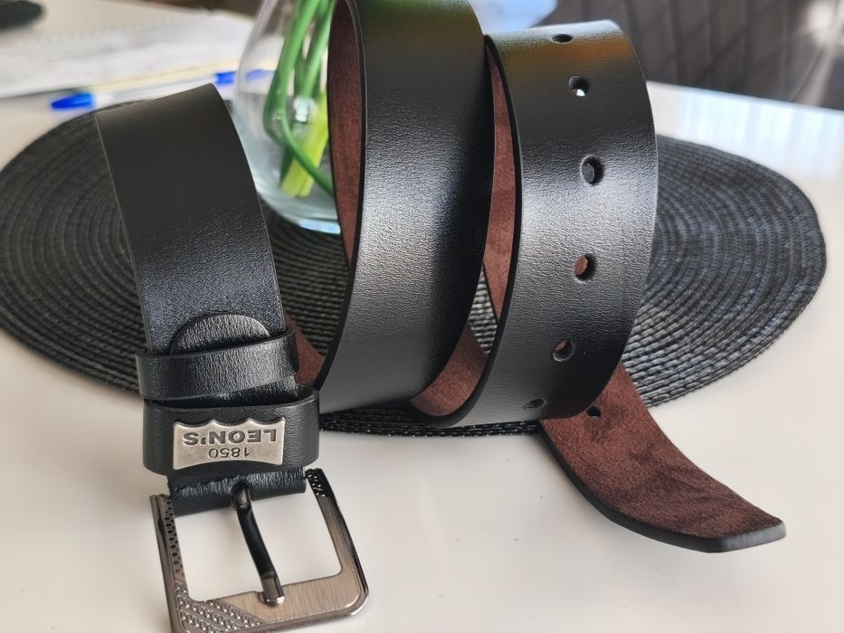 Nowy męski pasek skórzany