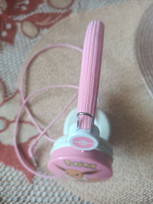 Słuchawki Pokemon różowe