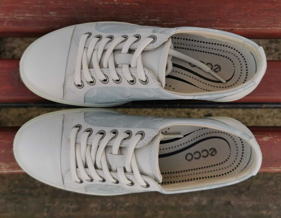 Шкіряні кеди кросівки мокасини Ecco Soft 7 Оригінал