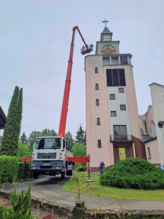 Podnośnik koszowy, wynajmę podnośnik, zwyżka, wysięgnik
