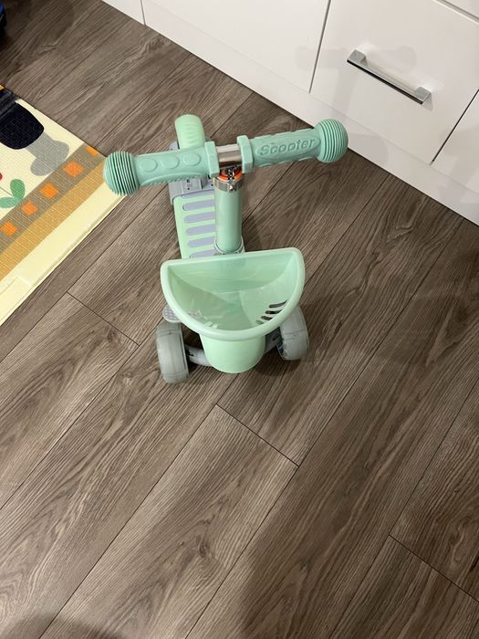 Самокат Smart 5 в 1 з бортиком, мʼятний, новий